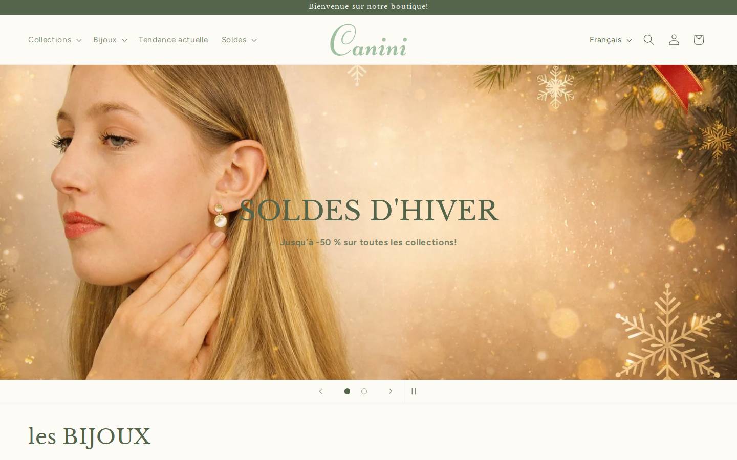 canini.fr homepage screenshot