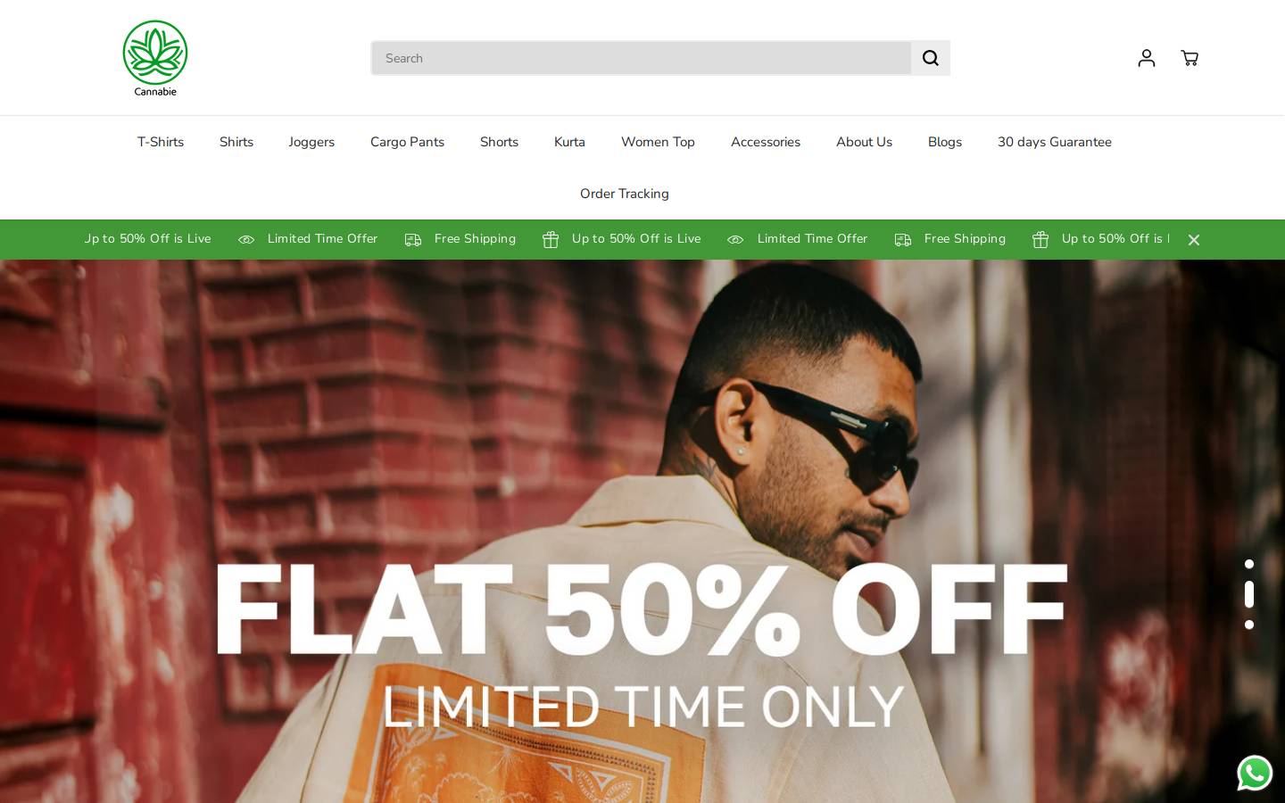 cannabie.in homepage screenshot