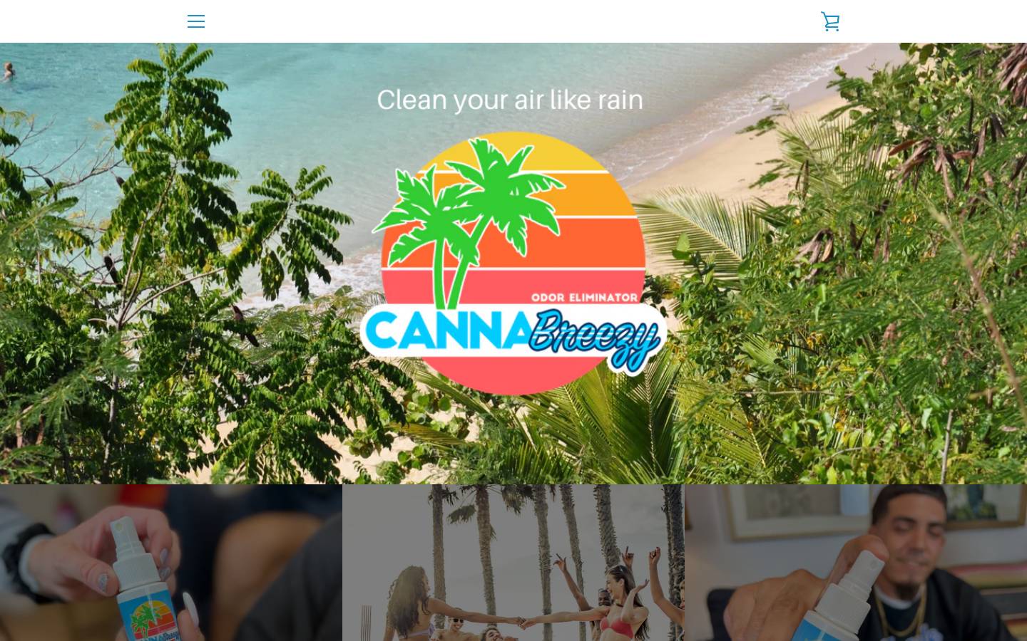cannabreezy.com homepage screenshot