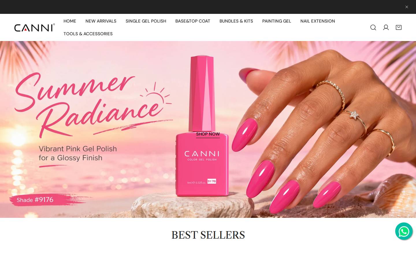 Canni homepage screenshot