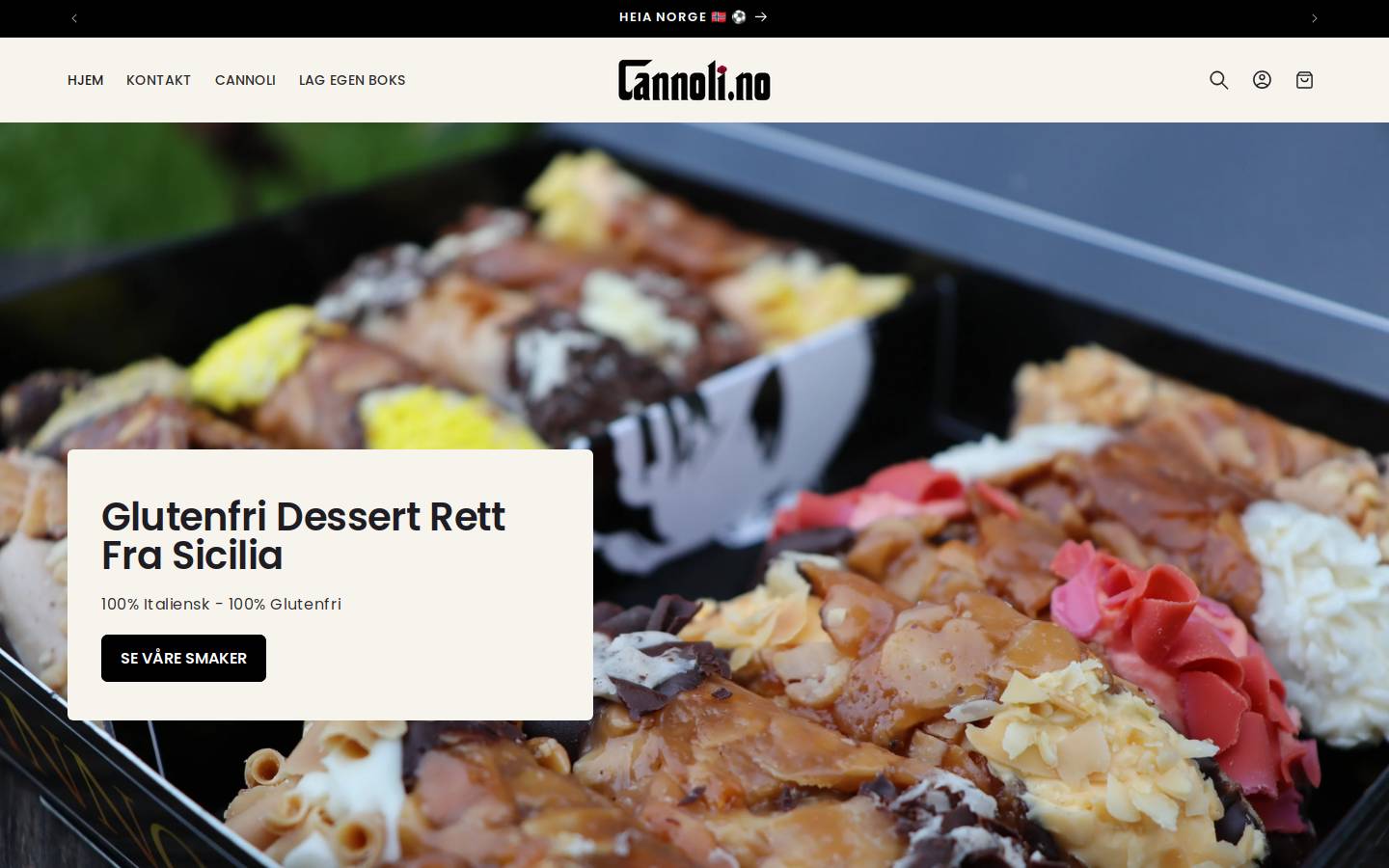 Cannoli homepage screenshot