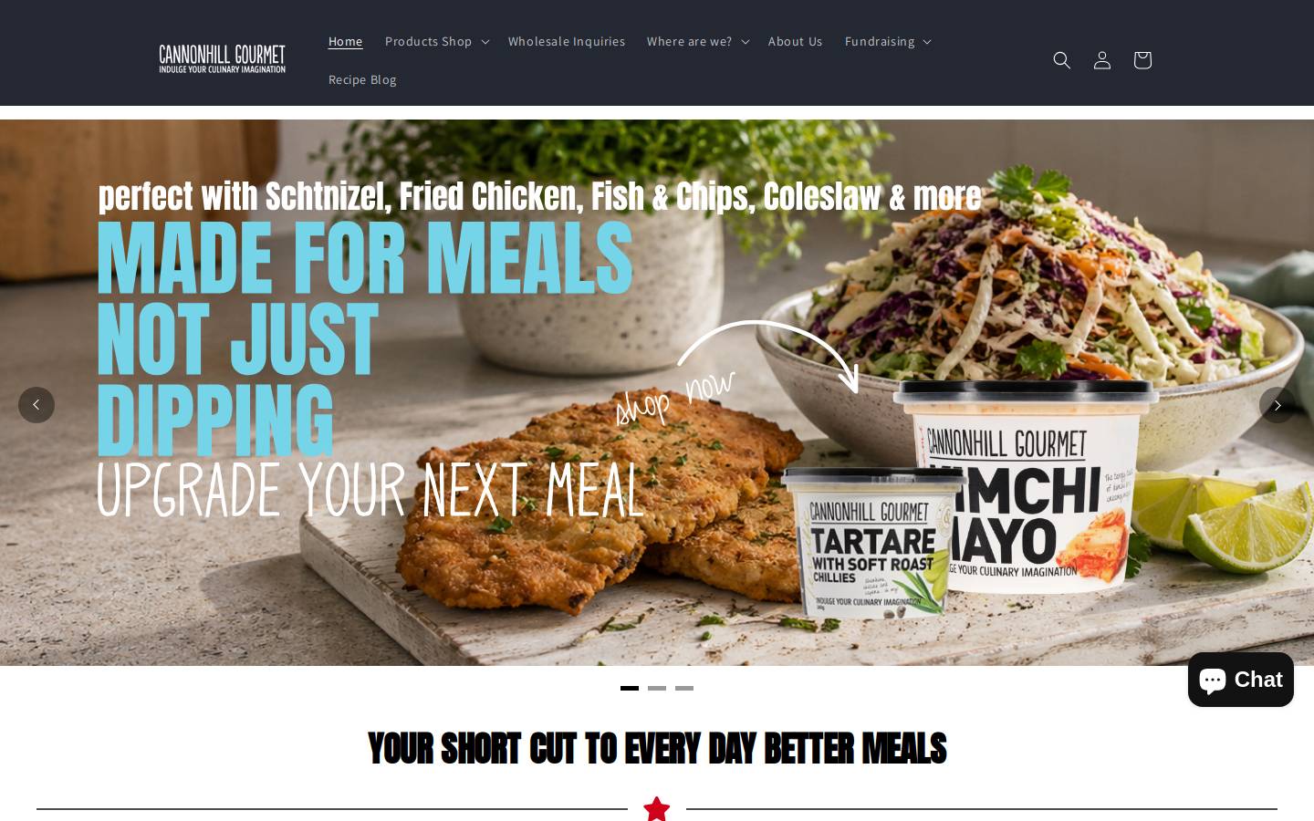 cannonhillgourmet.co.nz homepage screenshot
