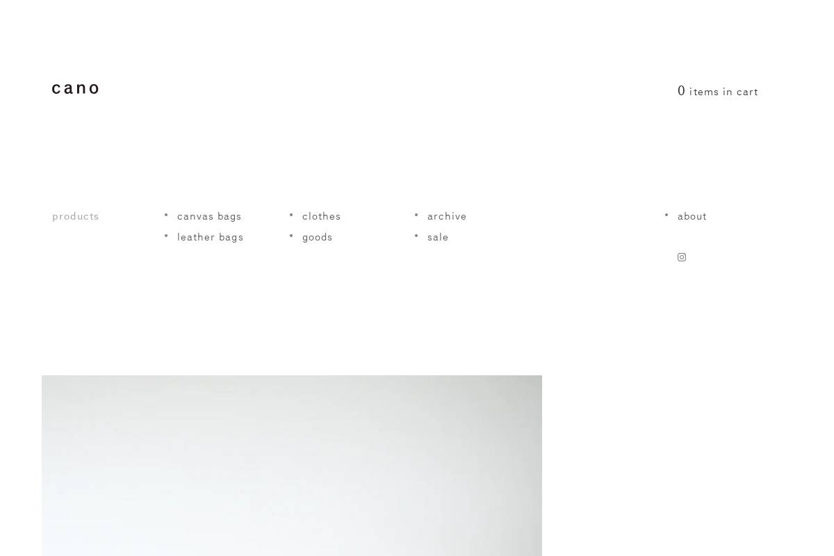 canoatelier.com homepage screenshot