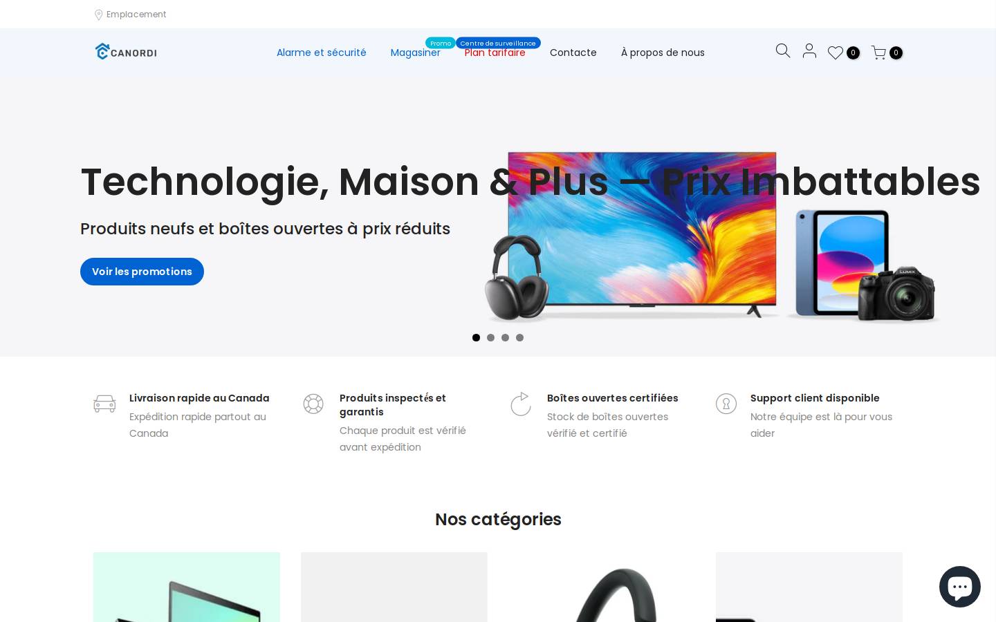 canordi.com homepage screenshot