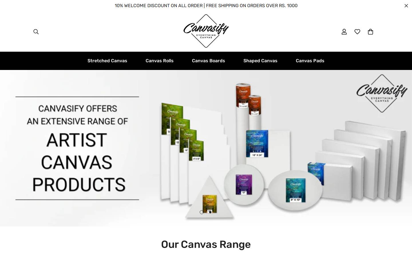 canvasify.in homepage screenshot