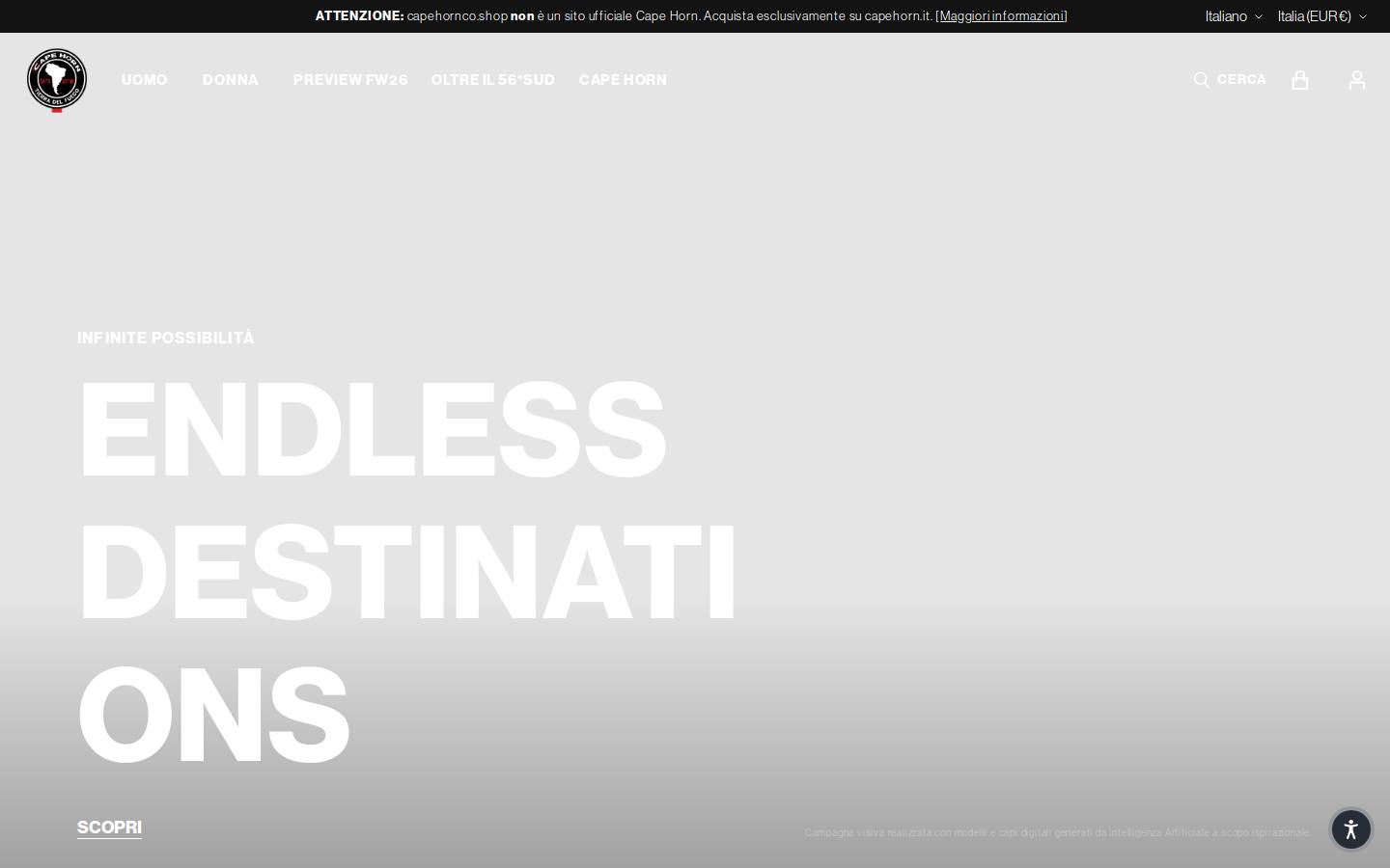 capehorn.it homepage screenshot