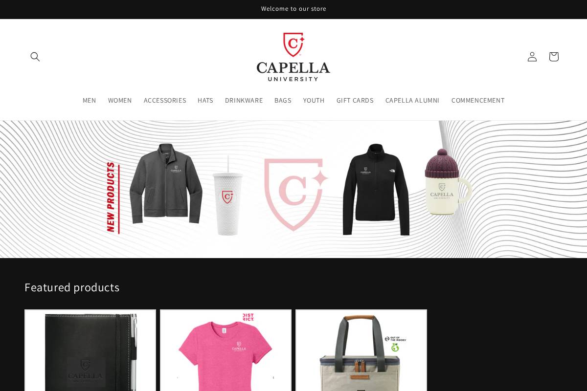capellauniversitystore.com homepage screenshot