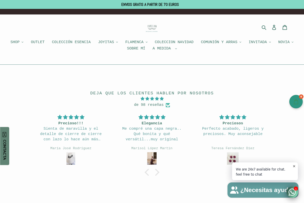 capellina homepage screenshot