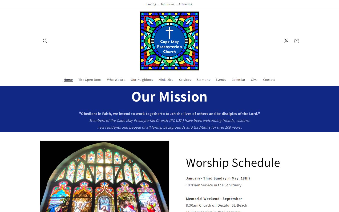 capemaypresbyterian.com homepage screenshot