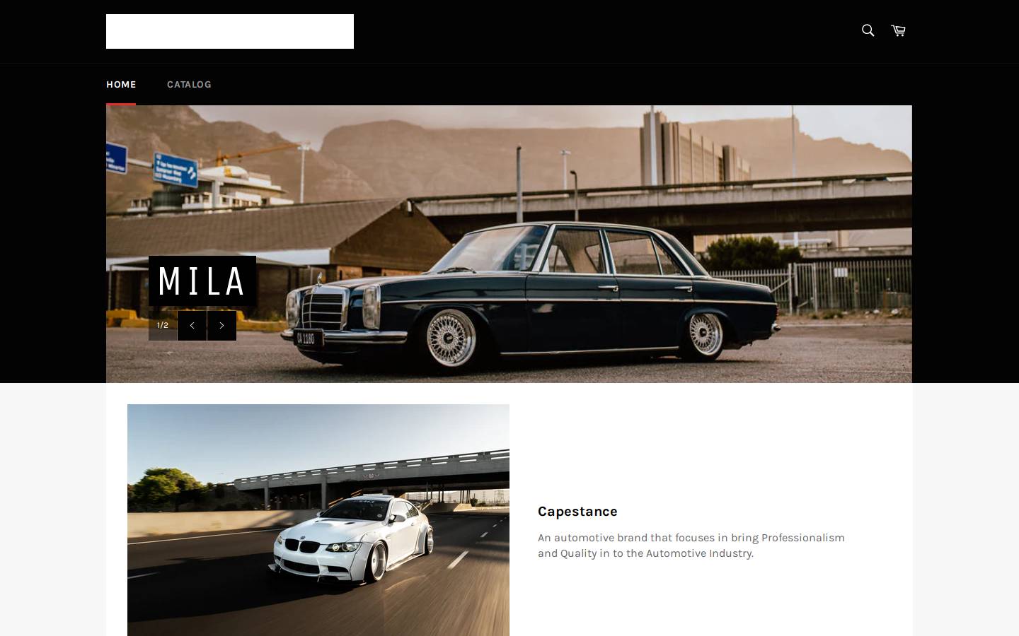 capestance.com homepage screenshot