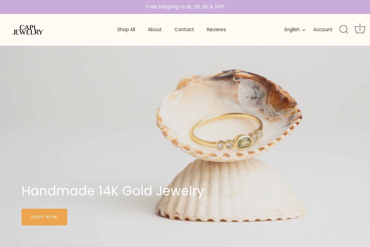 capijewelry.com homepage screenshot