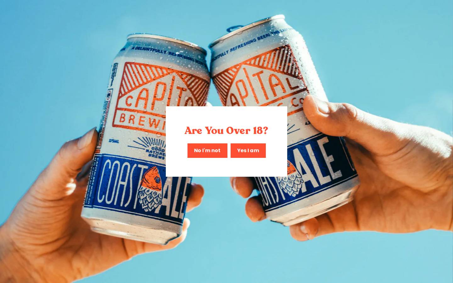 capitalbrewing.co homepage screenshot