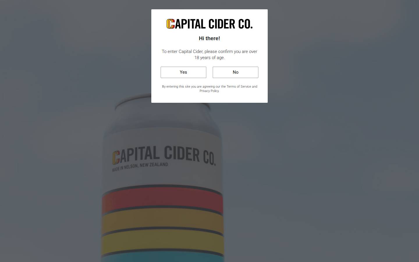 capitalcider.co.nz homepage screenshot