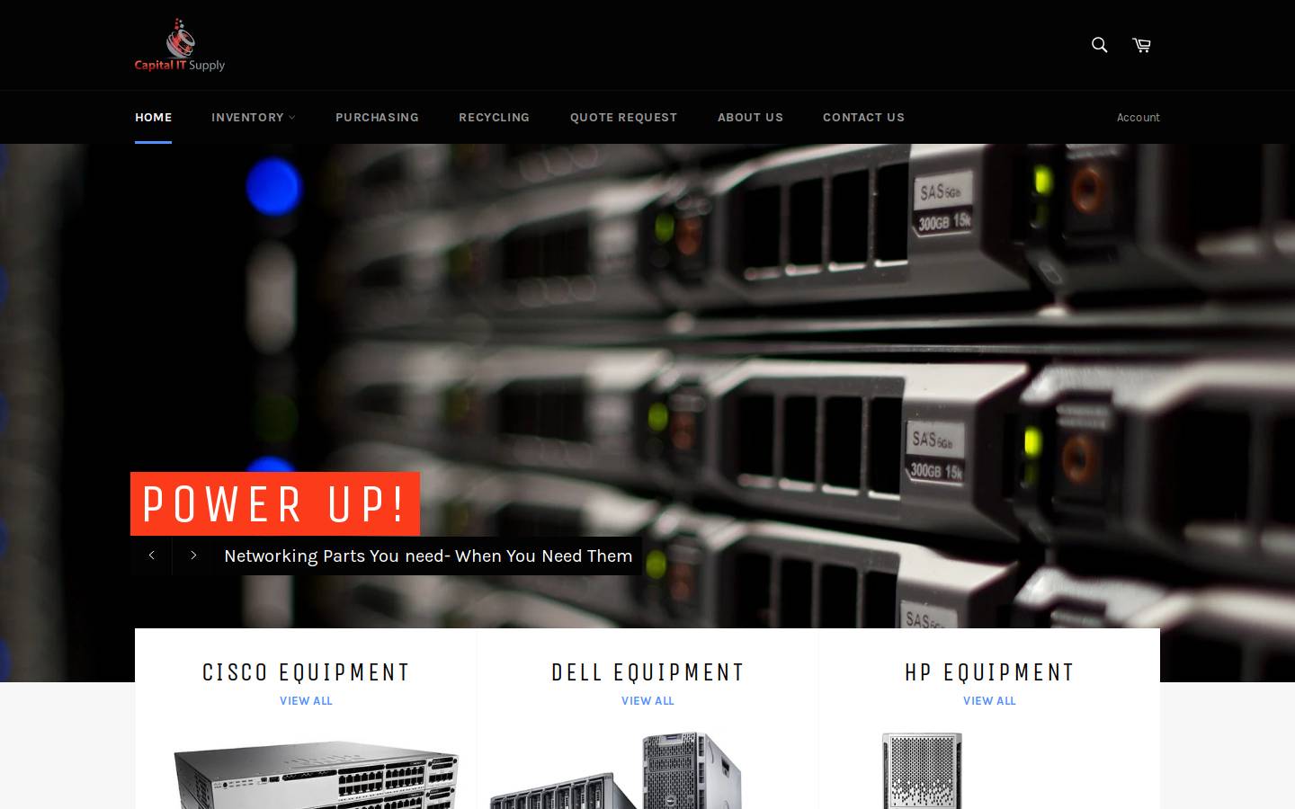 capitalitsupply.com homepage screenshot