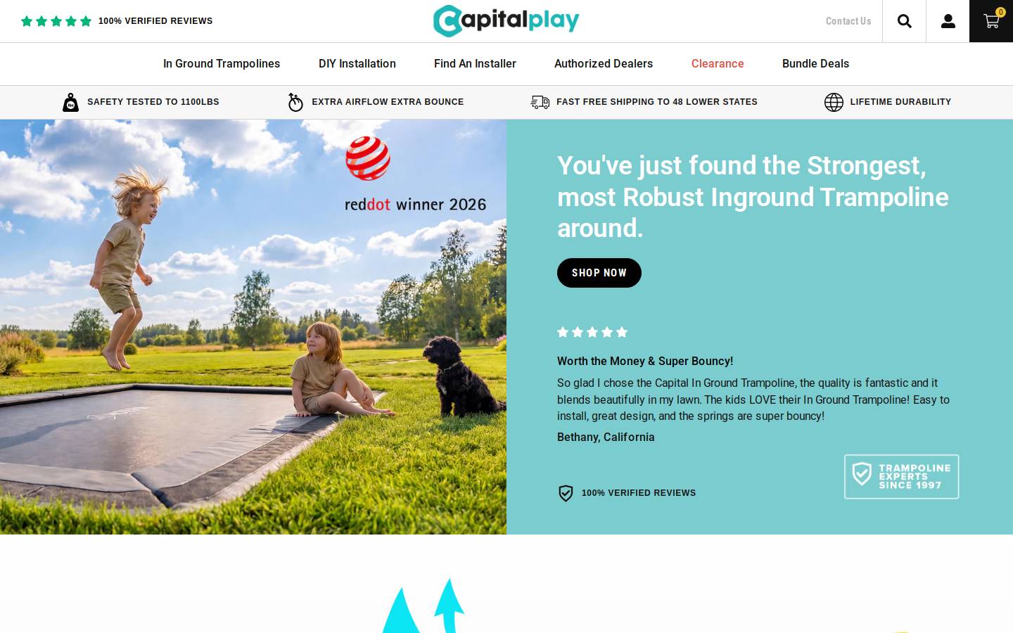 Capital Play homepage screenshot