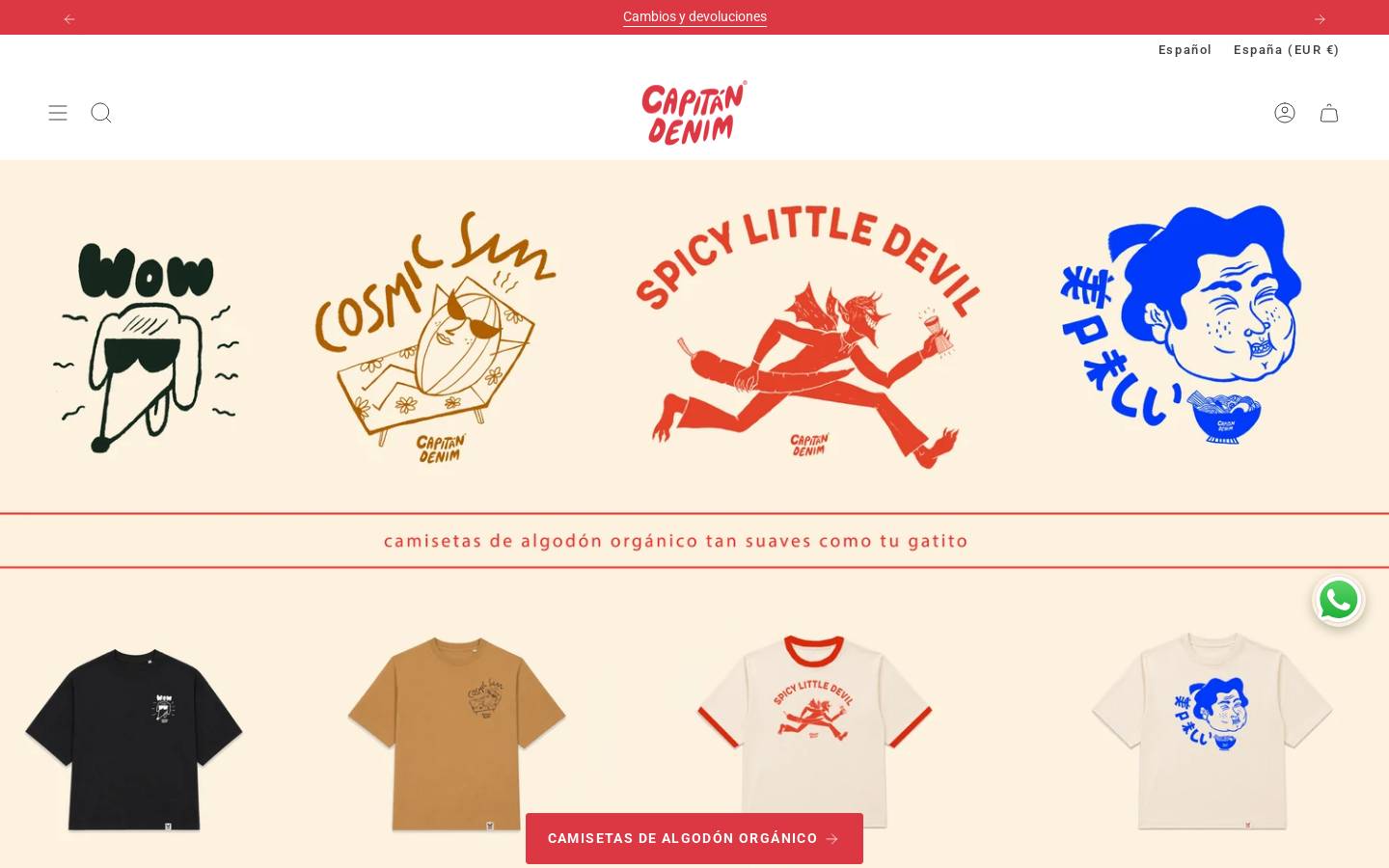 Capitán Denim homepage screenshot