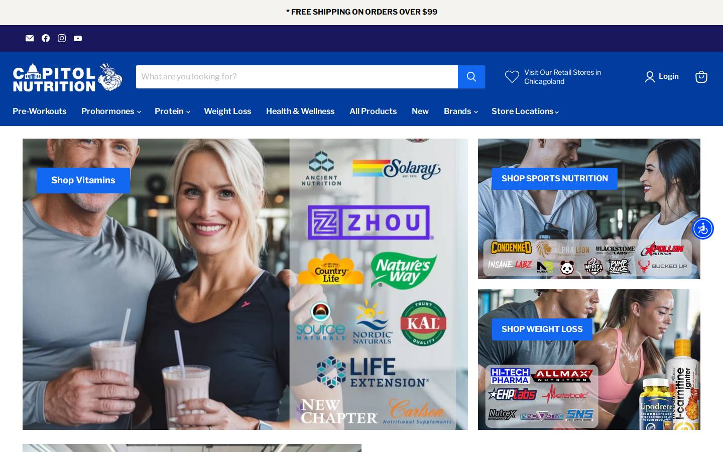 Capitolnutrition homepage screenshot