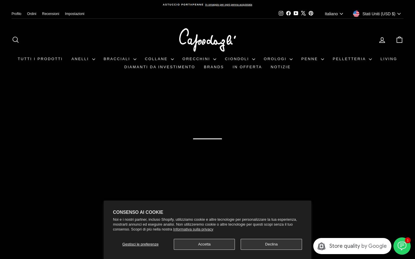 Gioielleria Capodagli homepage screenshot