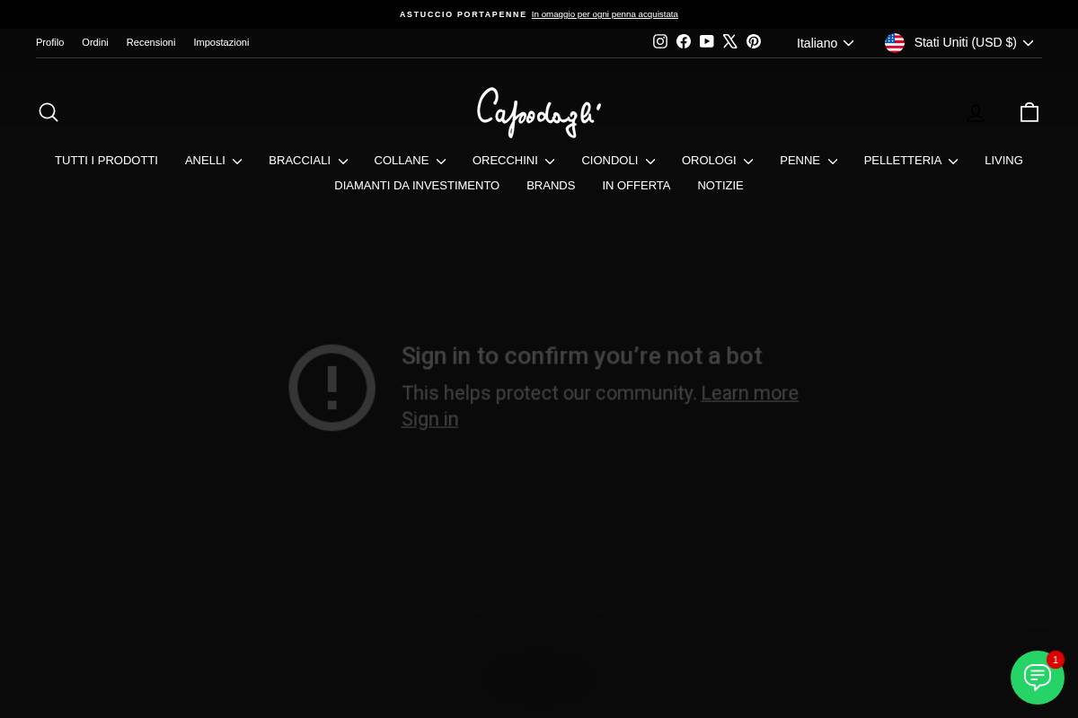 Gioielleria Capodagli homepage screenshot