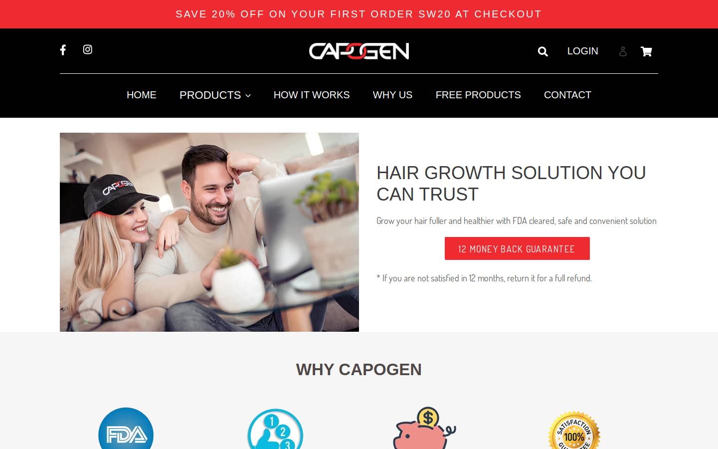capogen.com homepage screenshot