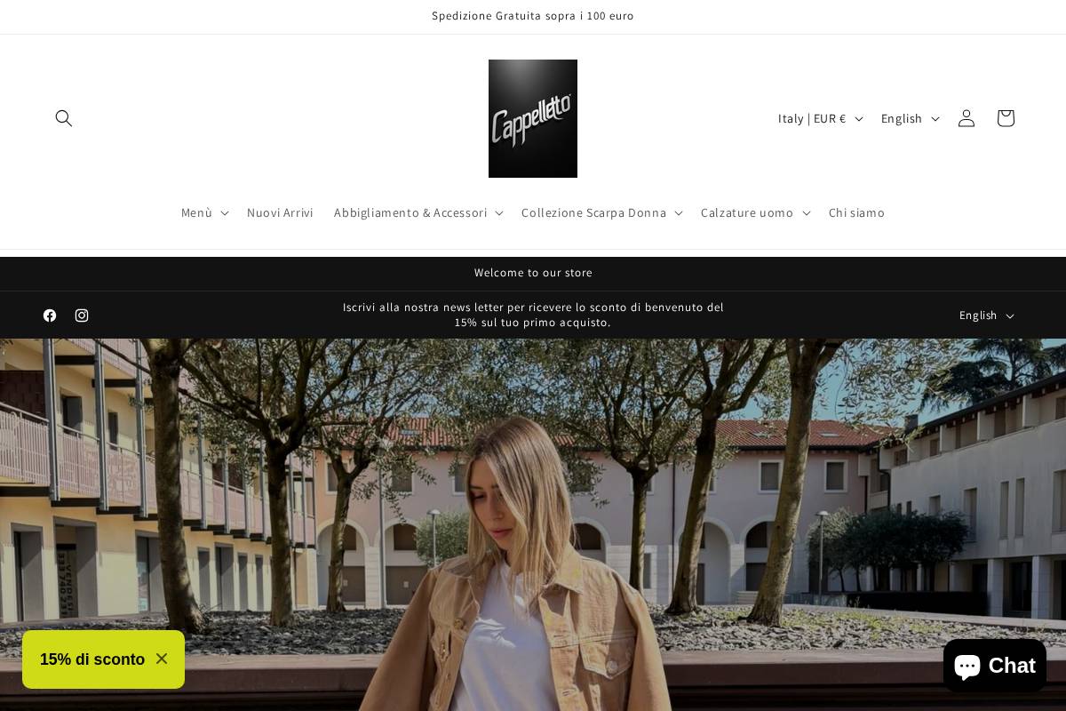 cappellettosince1948.com homepage screenshot