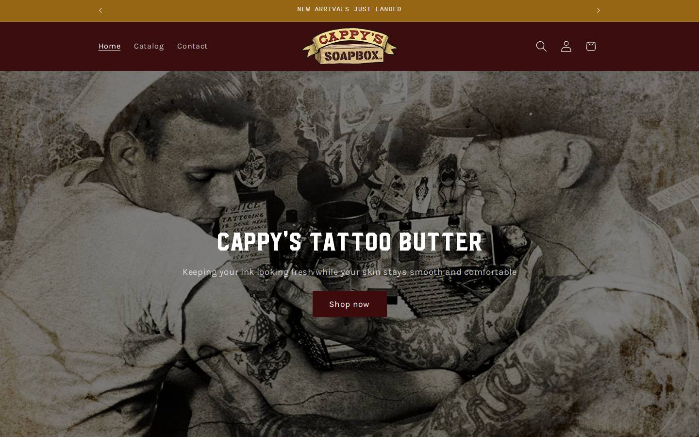 cappyssoapbox.com homepage screenshot