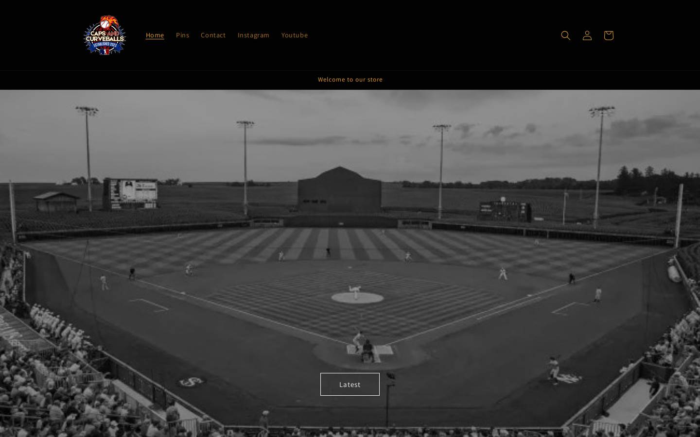 capsandcurveballs.com homepage screenshot