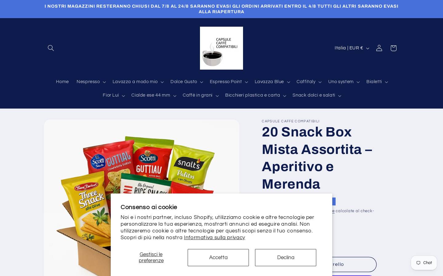 capsulecaffecompatibili.online homepage screenshot