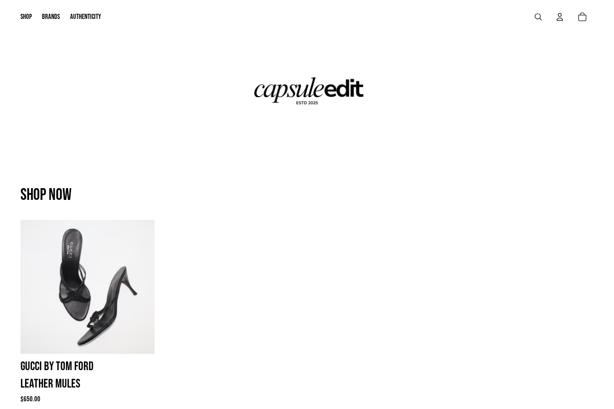 Capsule Édit homepage screenshot