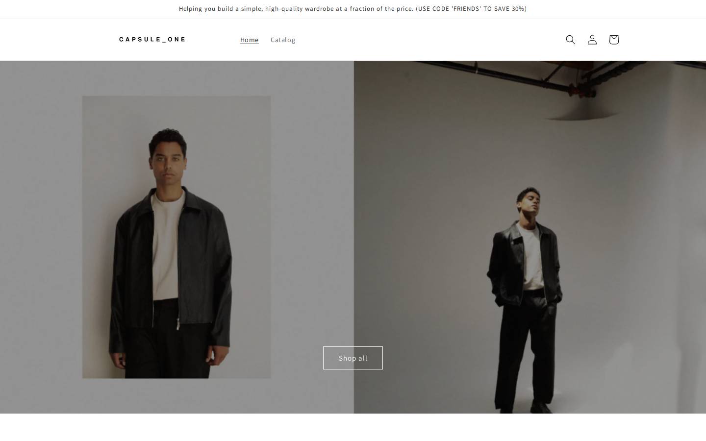 capsuleone.shop homepage screenshot