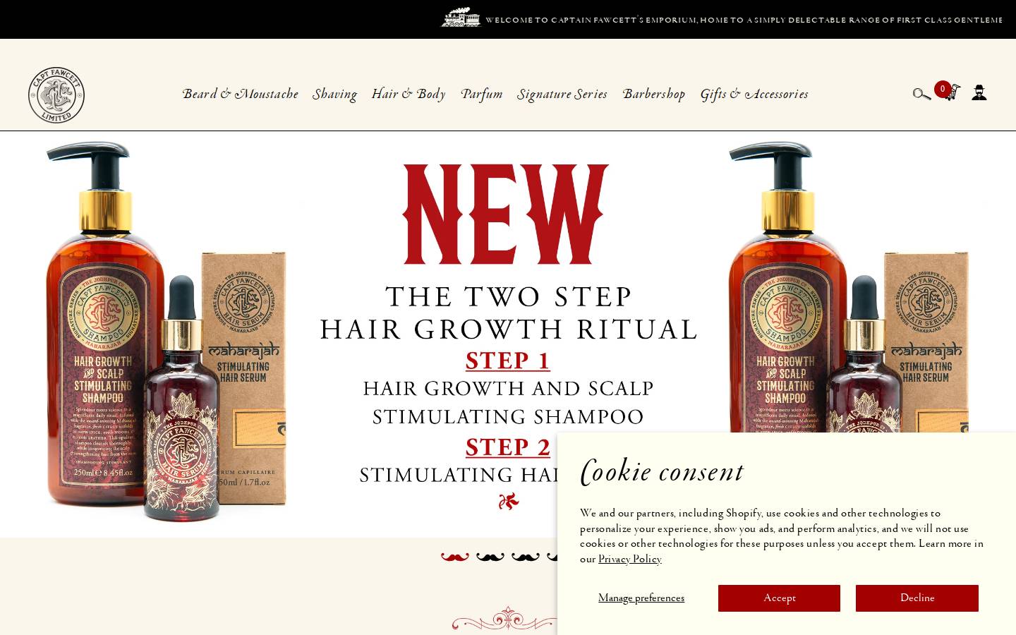 Captain Fawcett Ltd. homepage screenshot