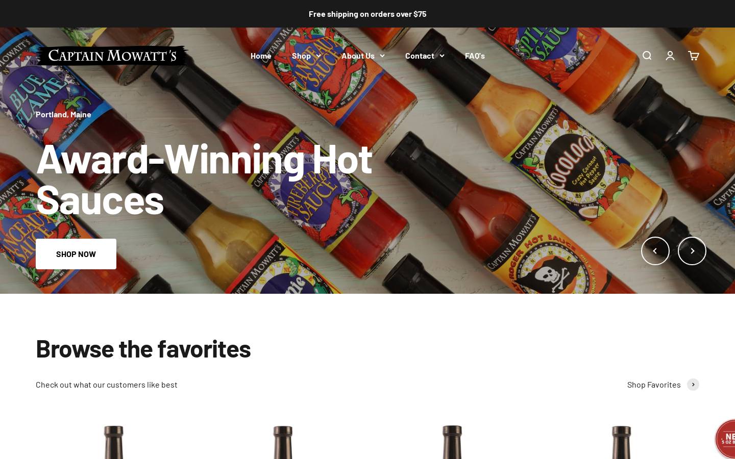 captainmowatts.com homepage screenshot