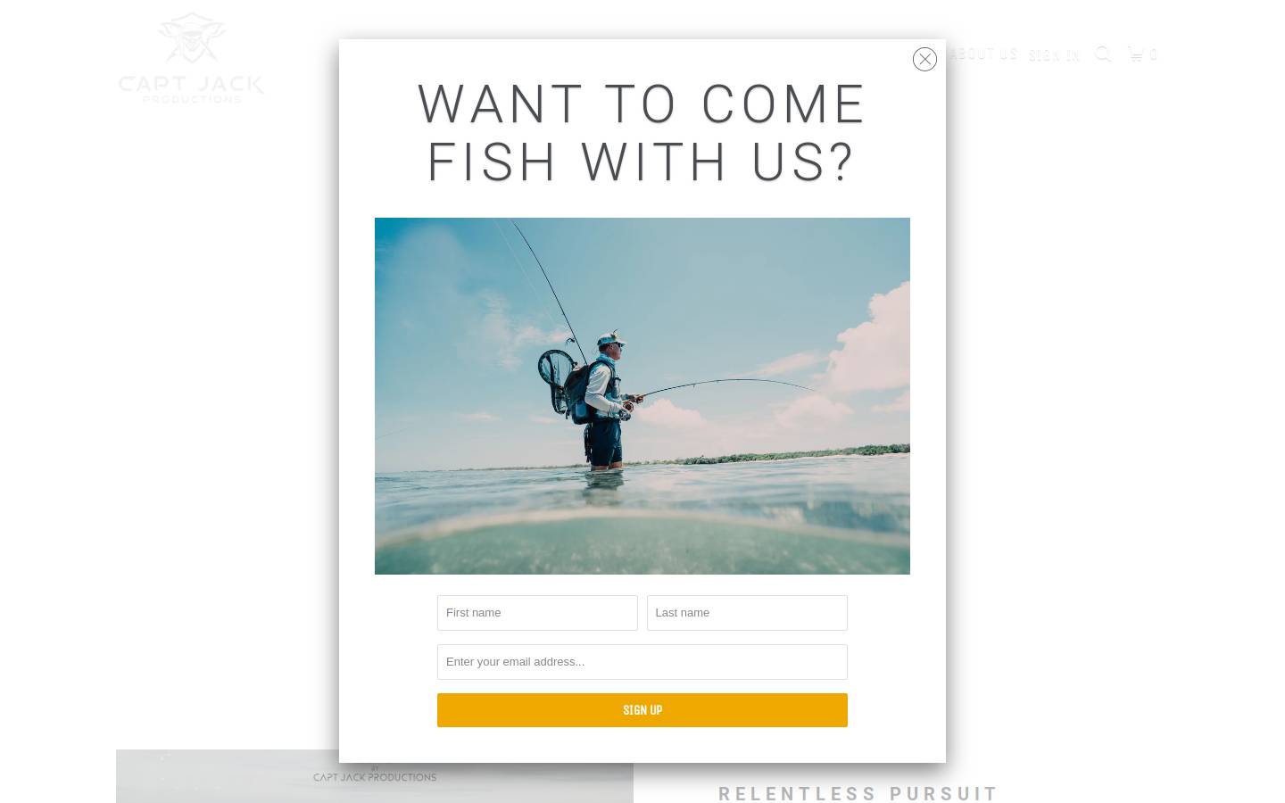 captjackproductions.com homepage screenshot