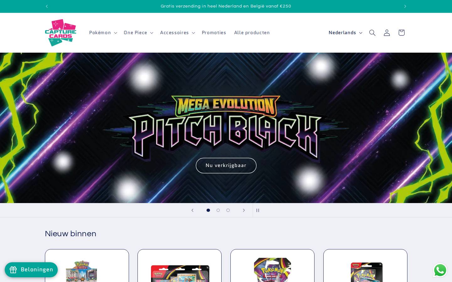 Capture Cards homepage screenshot