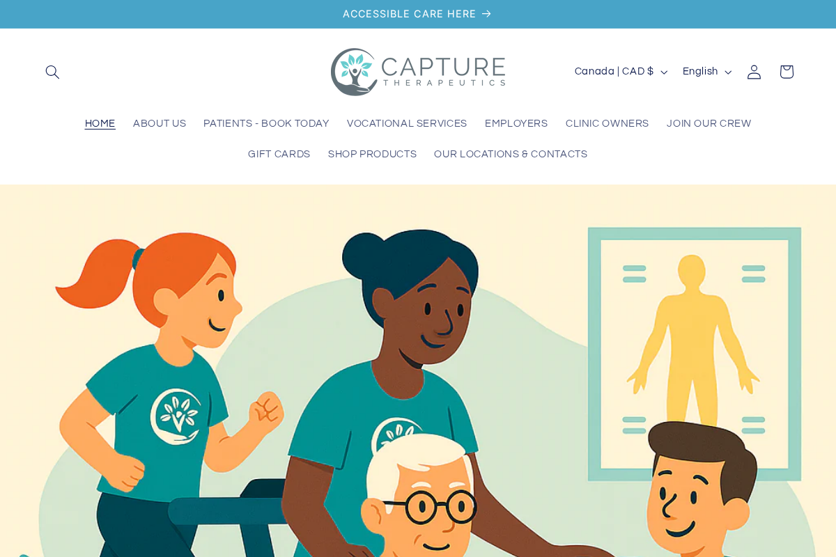 Capture Therapeutics homepage screenshot