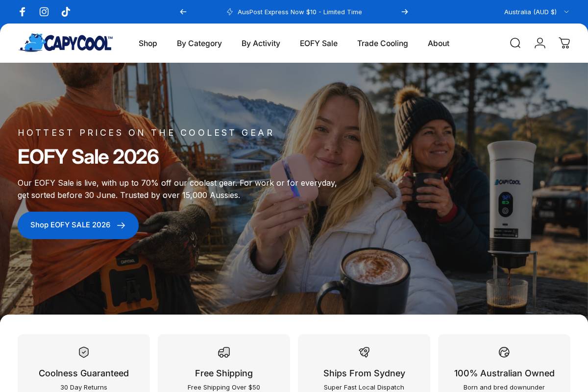 Capycool homepage screenshot