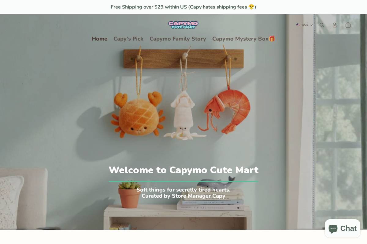 capymo.com homepage screenshot