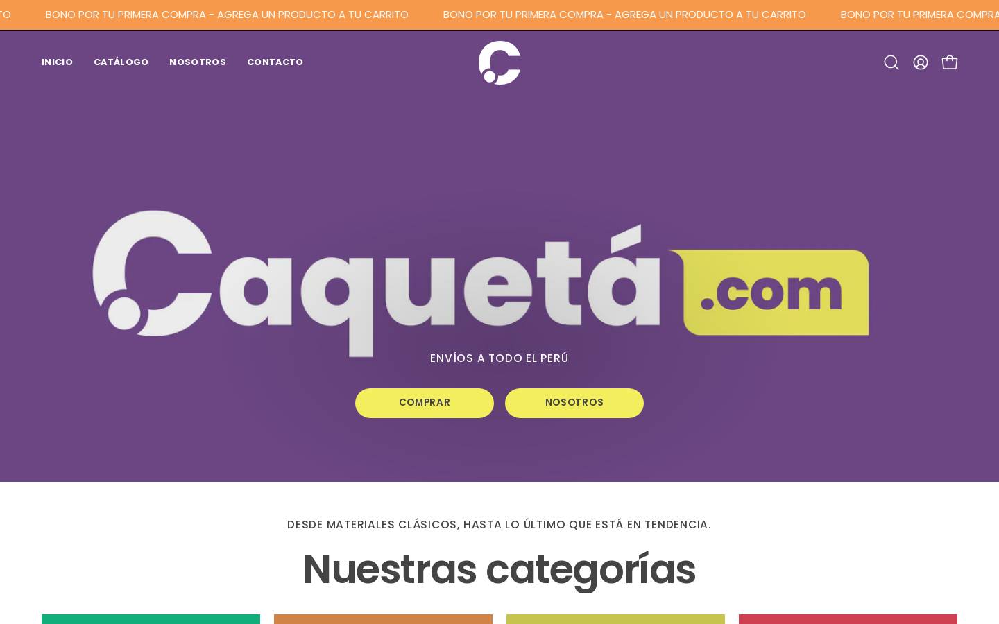 caqueta.com.pe homepage screenshot