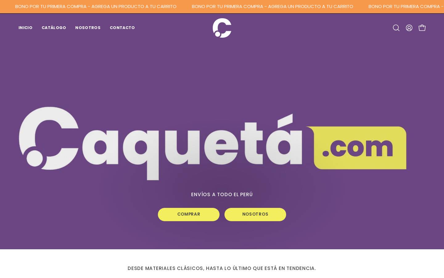 caqueta.com homepage screenshot