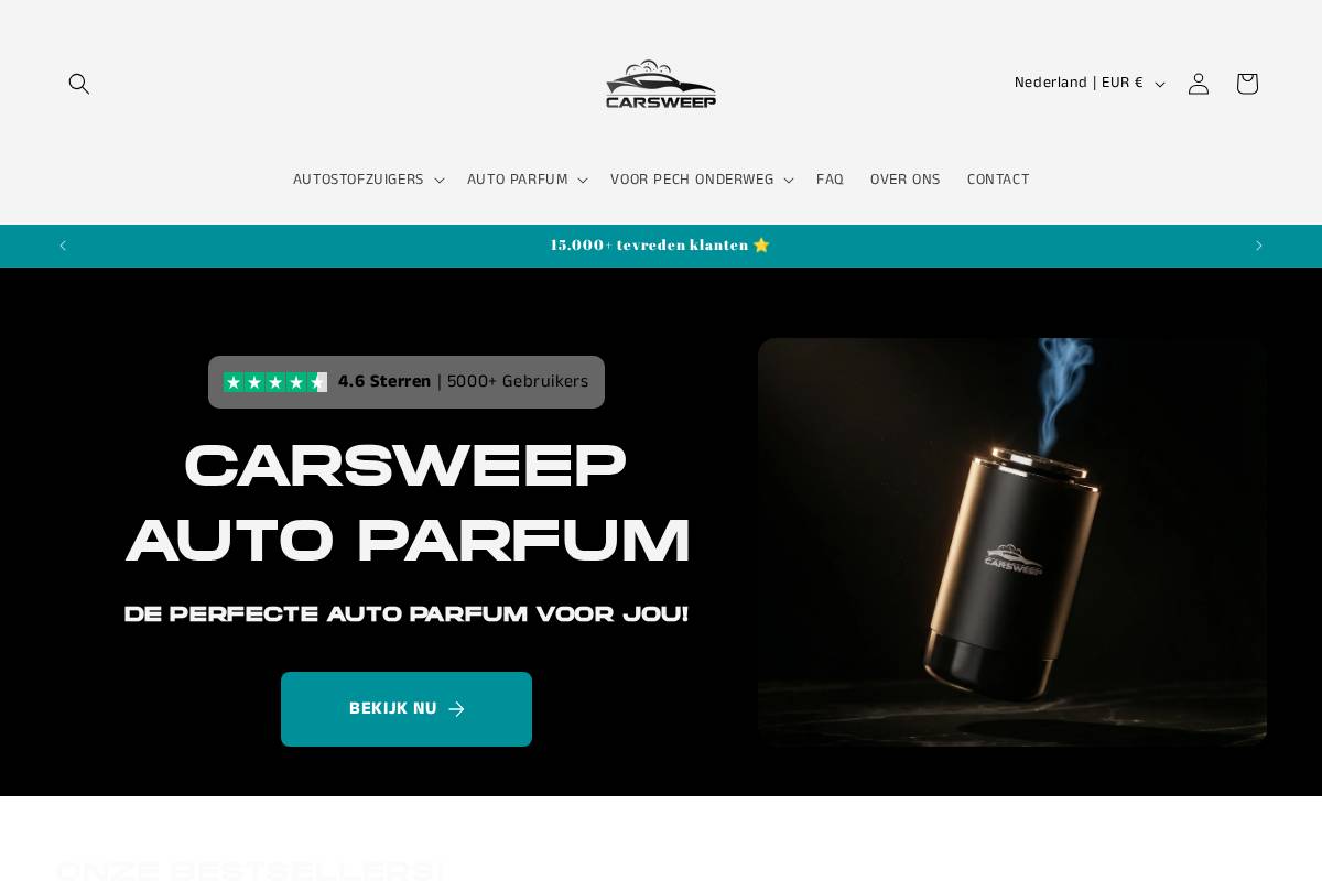 car-sweep.com homepage screenshot