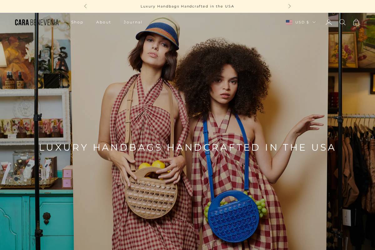 carabenevenia.com homepage screenshot