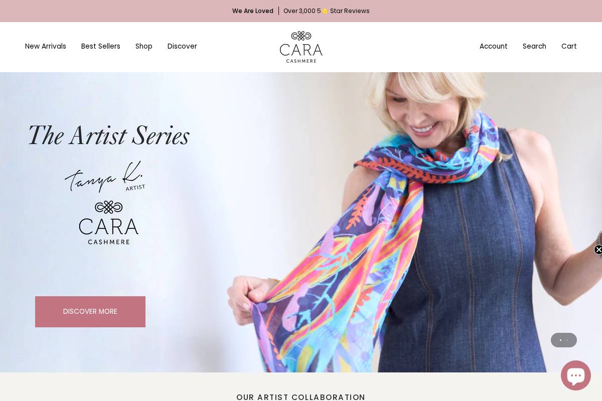 caracashmere.com.au homepage screenshot