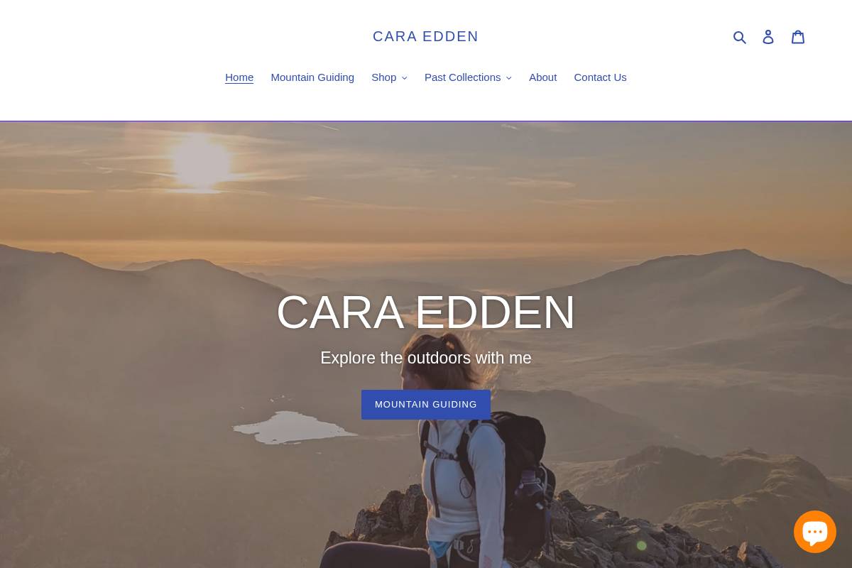 caraedden.com homepage screenshot