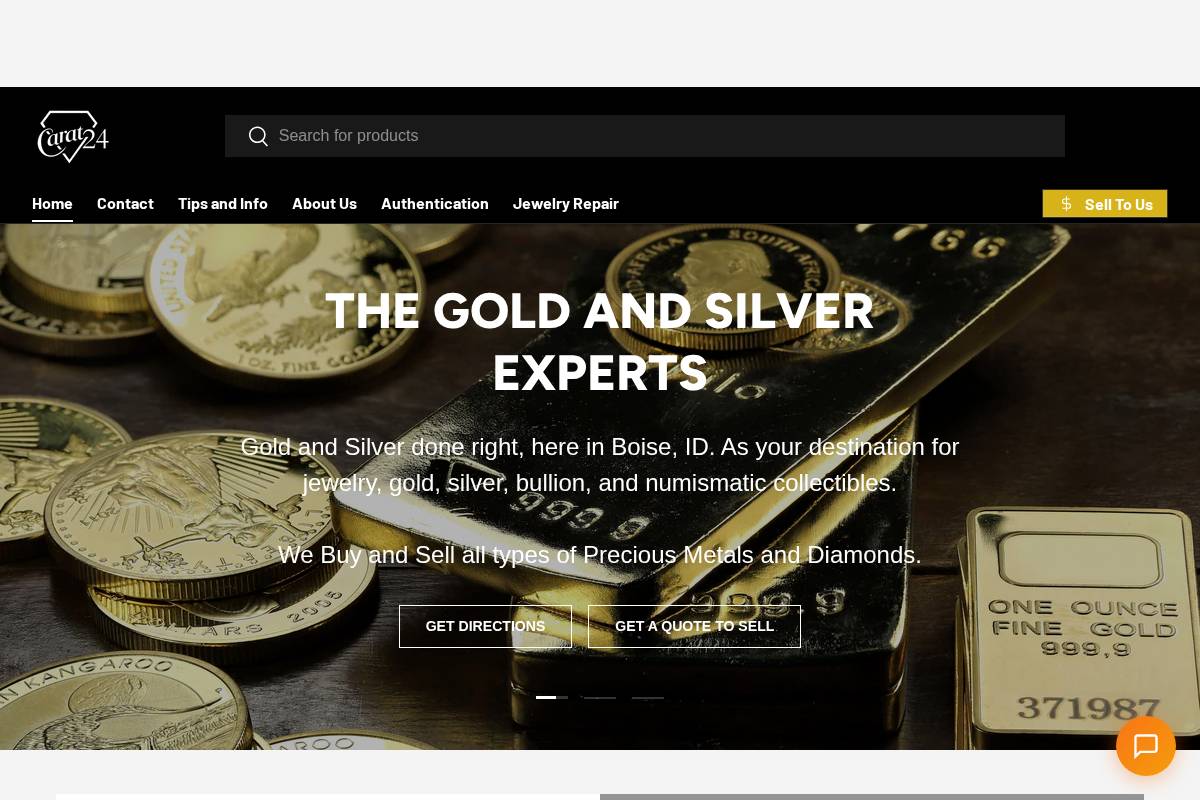 carat24boise.com homepage screenshot