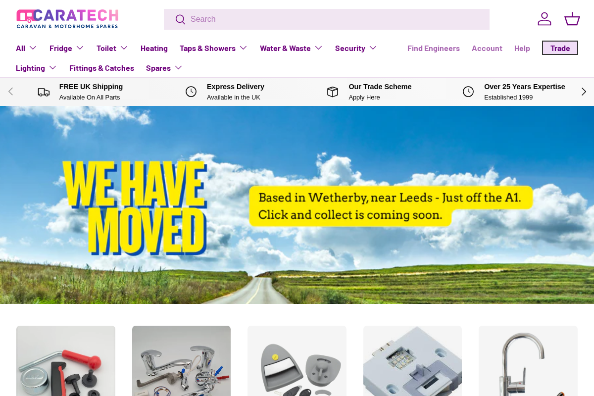 caratechcaravanparts.com homepage screenshot