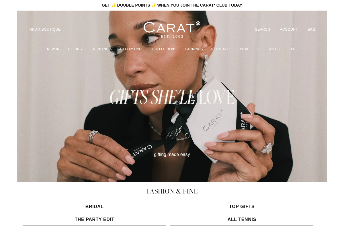 CARAT* London homepage screenshot