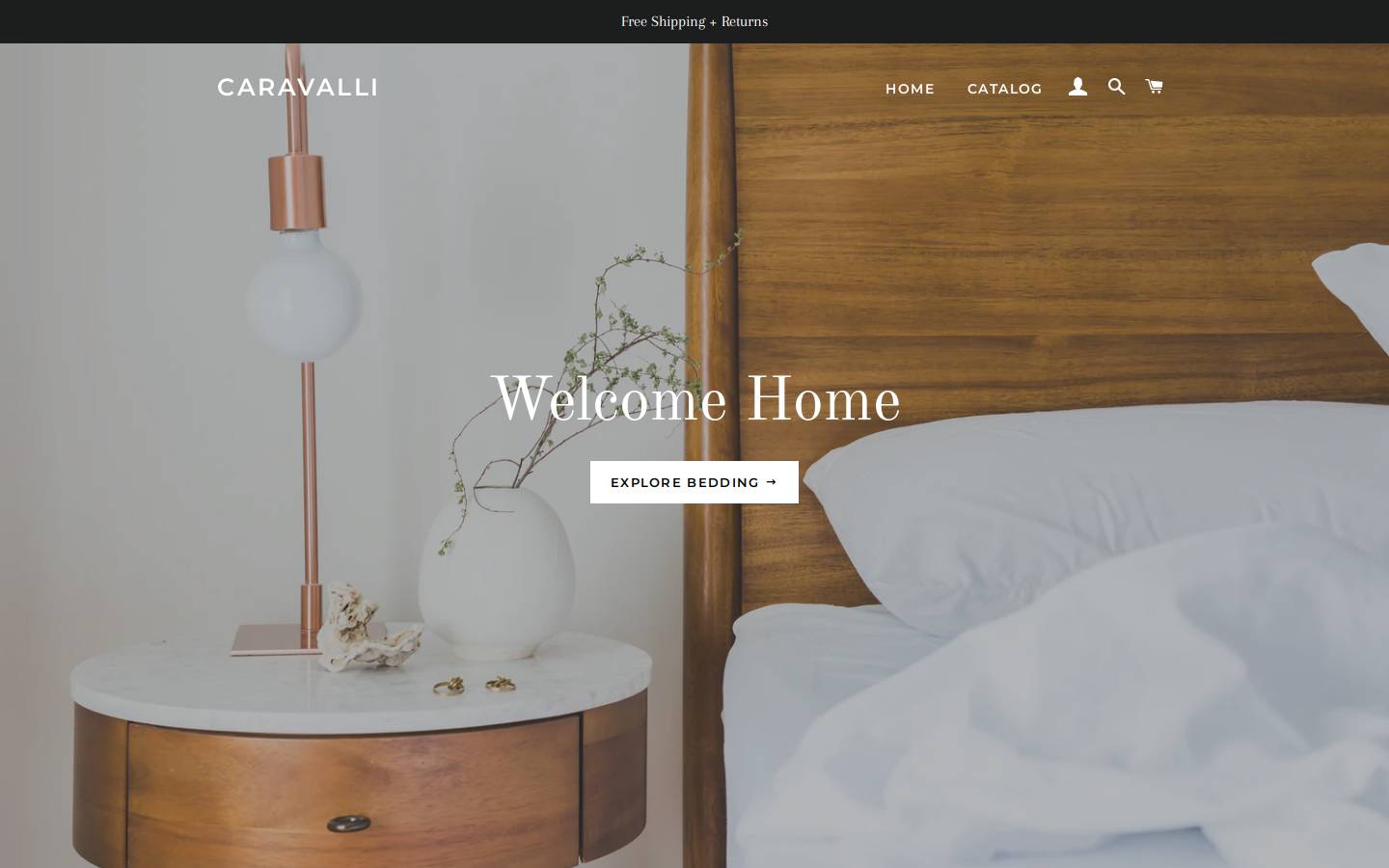 caravalli.com homepage screenshot