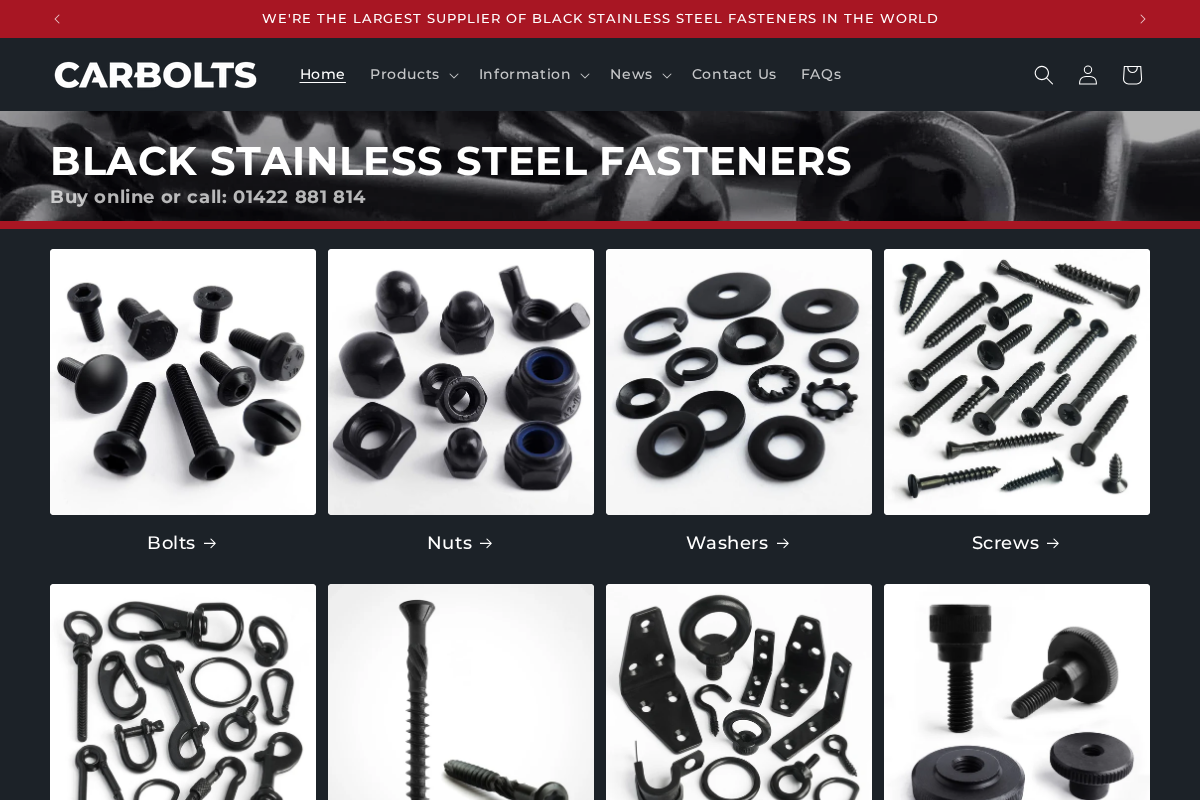 CARBOLTS.CO.UK homepage screenshot