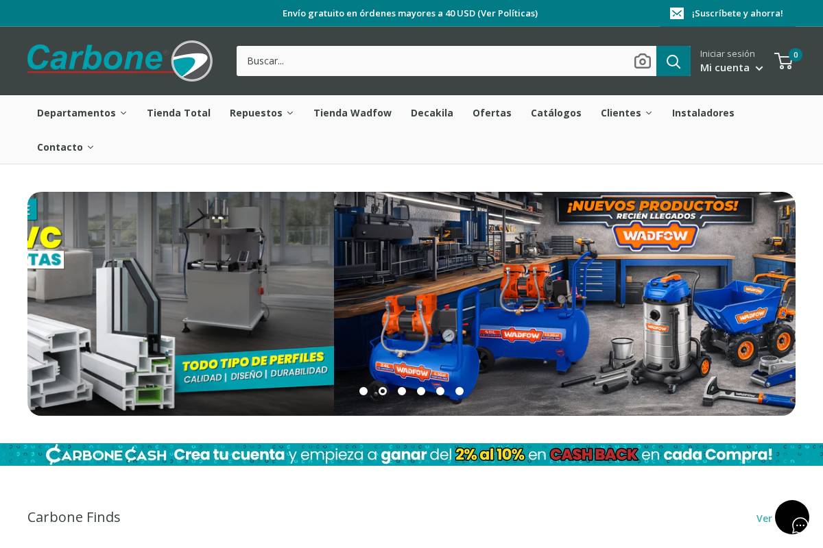 carbonestore.com homepage screenshot