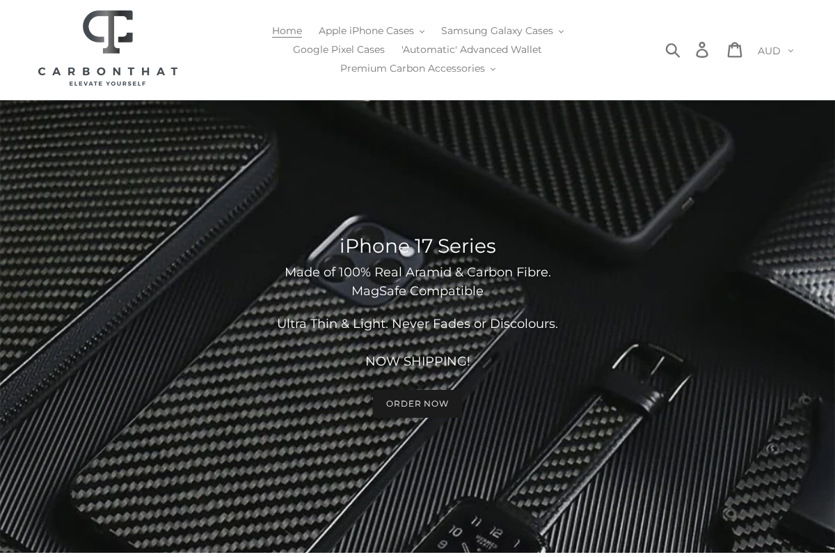 CarbonThat homepage screenshot